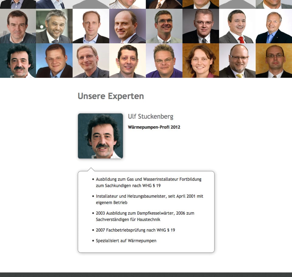 Screenshot der Homepage des Bundesverbandes Wärmepumpe